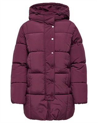 JDYWonder Lang Hood Puffer Jakke